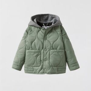 Zara kids boys lightweight puffer coat. Size 18-24 months